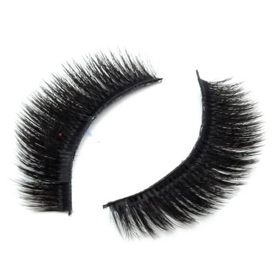 China Full Thick Soft Synthetic 3D Strip Lashes Vendor Pestanas Wholesale Fakr Eyelashes With Customize Box for sale