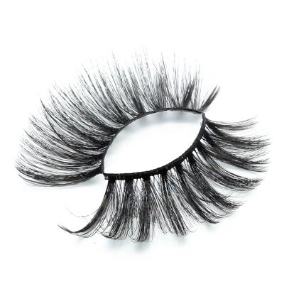 China Deep Soft 25mm Synthetic 3D Strip Full Lashes Wholesale Supplies Takma Kirpik Fluffy Eyelashes With To Create Your Own Brand Eye Lashes for sale