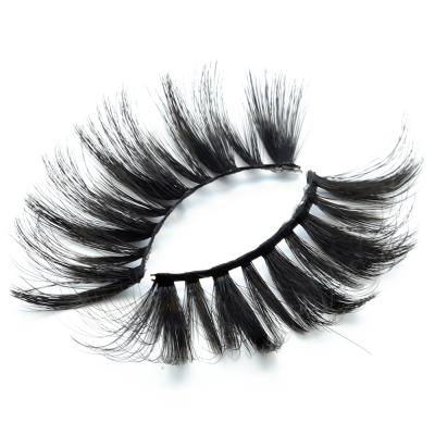 China Deep Soft 25mm Synthetic 3D Strip Full Lashes Supplies Pestanas Wholesale Natural Eyelashes With Private Label Custom for sale