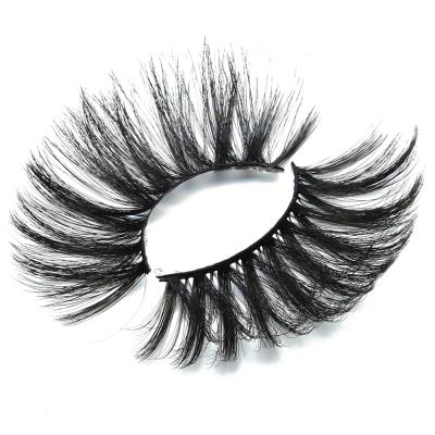 China Deep Soft 25mm Synthetic 3D Strip Full Lashes Wholesale Seller Faux Eyelashes Vegan Eyelashes With Private Custom Packing for sale