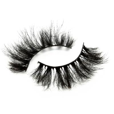 China Wholesale 25mm 3D Mink Full Strip Lashes Vendor Pestanas Deeply Fluffy Eyelashes With Private Custom Packing for sale