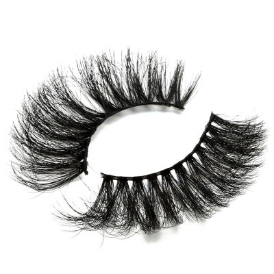 China Wholesale Deep Mink False Eyelashes 25mm Full Strip Lashes 25mm False 3D Eyelashes Supplies With Private Custom Packing for sale