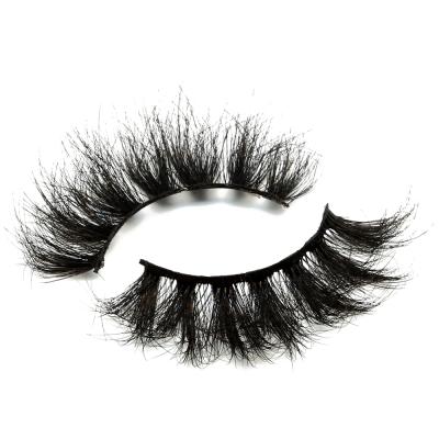 China Wholesale 25mm False 3D Mink Full Strip Lashes Supplies Pestanas Deep Eyelashes 25mm With Customize Box for sale