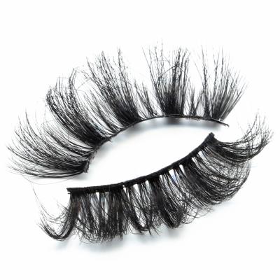 China 25mm Deep Mink False Eyelashes Full Strip Lashes Supplies 3D False Eyelashes Wholesale False Eyelashes With Eyelash Packaging Box Private Label Custom for sale