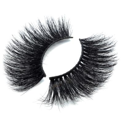 China Thick Fluffy Tapered False Mink Eyelashes Wholesale 25Mm Mink False Eyelashes Full Strip Lashes 25mm Mink False Eyelash Vendors for sale