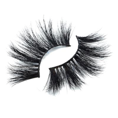 China False 3D Mink Silk Lashes Supplies Fluffy Tapered Thick Eyelashes 25Mm False Mink False Full Strip Lashes for sale