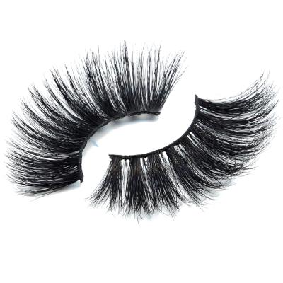 China Cilios 25mm Thick Tapered Fluffy 3D Mink Fake Eyelashes Wholesale With Faux Strip Lashes Custom Full Packing for sale