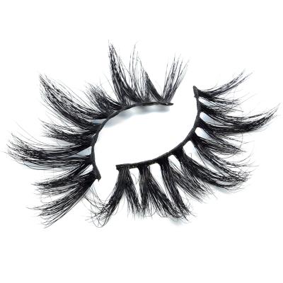 China Wholesale 25mm Mink Lashes Mink With Custom False Cilios Strip Lashes 25mm Tapered Fluffy 3D Eyelashes Full Packing for sale