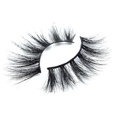 China Qingdao Full Strip Lashes Cilios 25mm Mink Eye Lashes Vendor With Thick Tapered Fluffy Custom Packaging for sale