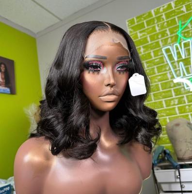 China Body Wave 13x4 Bodywave Lace Front Wig Bob Wig For Women Brazilian Remy Short Bob Lace Closure Pre Plucked for sale