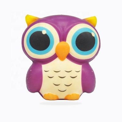 China OEM&ODM New PU Doll Slow Release Pressure Toys Cartoon Cute Owl Bound for sale