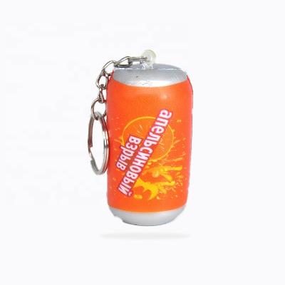 China OEM&ODM Mini Mini PU Doll Pressure Release Toys Cartoon Soda Shape Key Chain Coke Slow Bound Cafe for sale