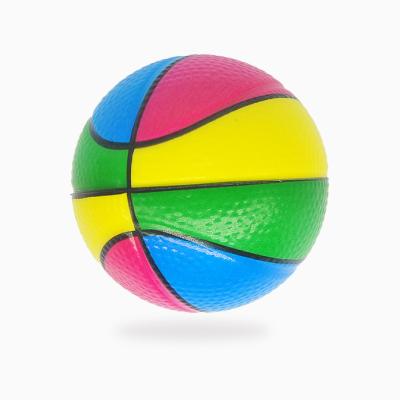 China OEM&ODM 6cm Full Color PU Printing Mini Basketball Ball Strain Soft Sticky Toys Kids Indoor Decompression Entertainment for sale