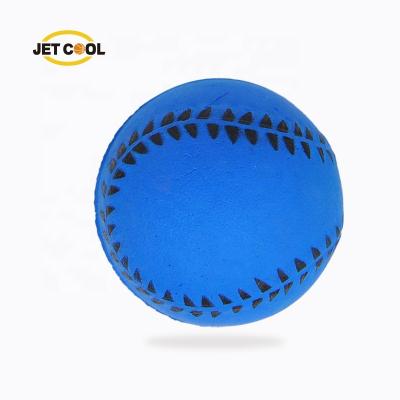 China OEM&ODM 5.5cm Viable Dog Throwing Training Gnaw Grinding Teeth To Rebound Fluorescent Ball Toy Baseball Softball Foam Rubber Toy Ball for sale