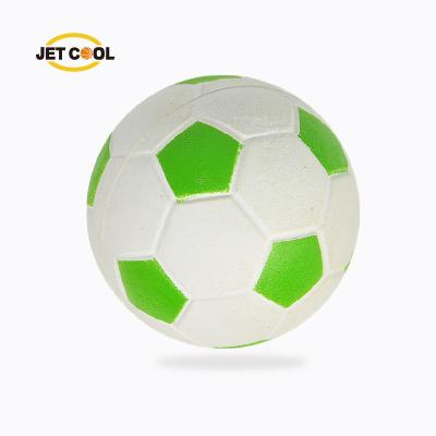 China OEM&ODM Viable 6cm Pet Throwing Training Gnaw Grinding Teeth Bounce Fluorescent Ball Toy Soccer Mini Football Foam Rubber Toy Ball for sale