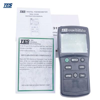 China TES-1312A Digital K Type Industrial Thermocouple Thermometer Temperature Recorder TES-1312A for sale