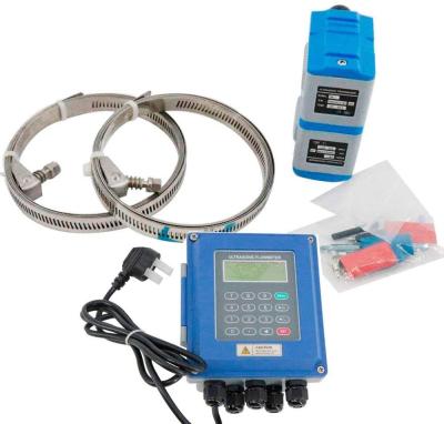 China Digital DN50-700mm Portable Ultrasonic Flowmeters TUF-2000B-TM-1 Flow Meter with TM-1 Medium Clamp-on Transducer TUF-2000B-TM-1 for sale