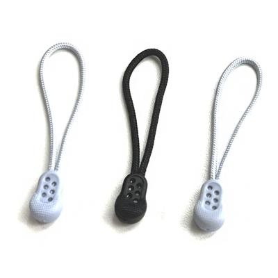 China Gray Round Circle Rope Slider PVC Zipper Puller Brand Logo Silicon Zipper Puller For High Quality Custom Garment Bags From Factory Nickel Free for sale