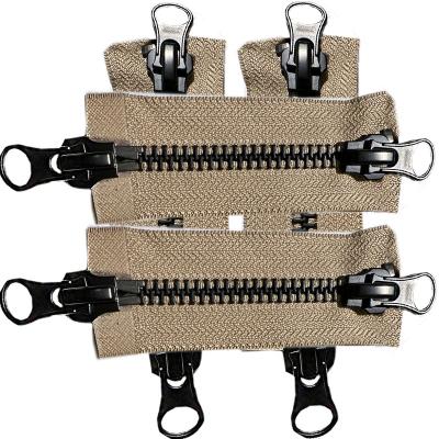 China Custom OEM Zipper Nickel Free Garment and Accessories Metal Two Way Brass Zippers Processing for Handbags Suitcase Jacket for sale