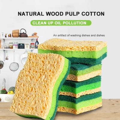 China Sustainable Home Use Kitchen Sponge Dish Washing Recycled Washing Sponge Eco Friendly Multi Material for sale