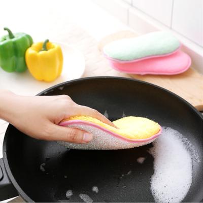 China Sustainable Yellow Green Pink Sponge Marks Sponges Modern Colors Sponge Kitchen Soft Non Scratch For Dish for sale