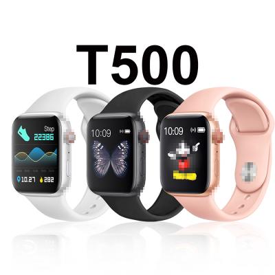 China T500 Touch Screen Smart Watch Ip67 Music BT Call 1.44inch Full Touch Screen Wristwatches Heart Rate Relojes Waterproof Smartwatch T500 for sale