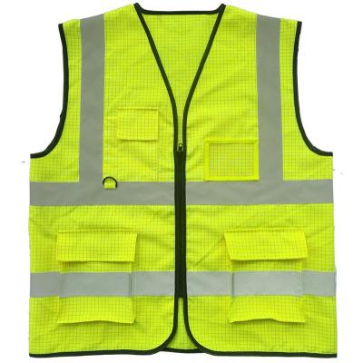 China XIAKE Green Anti-Static Reflective Clothing Vest Outdoor Waterproof Hospital Patient Uniform Coveralls With Reflector for sale