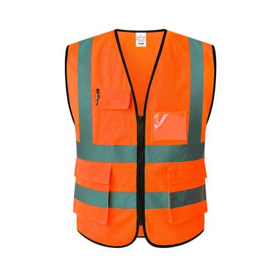 China High Visibility XIAKE Factory Directly Supply Safety Vest Safety Working Reflective Vest With Logo for sale