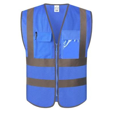 China High Visibility XIAKE Safety Vest Reflective Side Adjustable PVC Stripe Safety Vest for sale