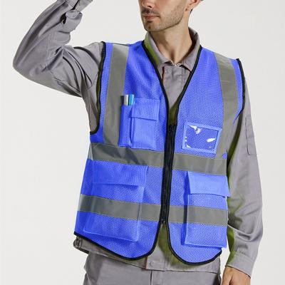 China Wholesale High Visibility Man Road Security Cross Belt Engineer Safety Jacket Reflective Safety Vest XIAKE for sale