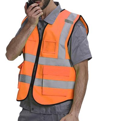 China Different Style Orange High Visibility XIAKE High Visibility Vest With Reflective Tape for sale