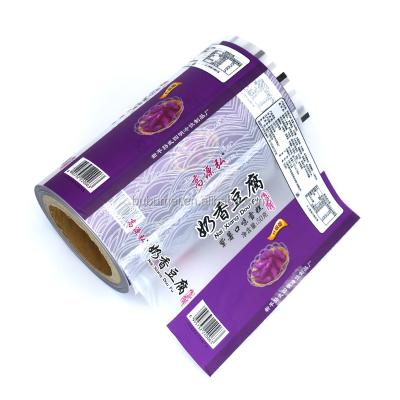 China barrier food packaging laminated roll film/customized printed plastic roll film for food packaging for sale