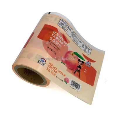 China Food Grade Barrier Printed Laminated Plastic Roll Film For Popsicle Packaging for sale