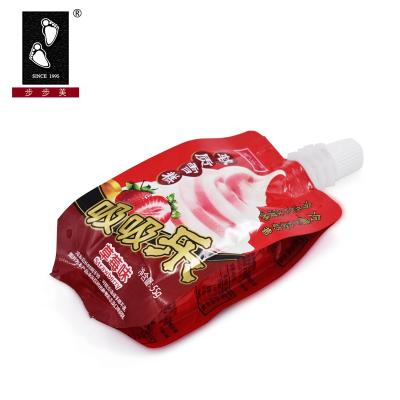 China Barrier Popsicle Pack Bag , Suction Spout Bags Pouch With Spout For Smoothie for sale