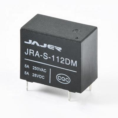 China Jajer 24V 10A mini dc 4 pin electromagnetic relay 12v sealed PCB relay for sale