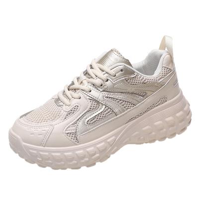 China Cushioning Women Chunky Street Sneakers Knit Thick Soled Increased Spring Sneaker 2020 Women Breathable Woman Shoes Lady Footwear for sale