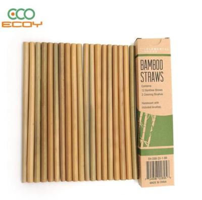 China Wholesale Cheap Price Eco - Friendly Reusable Engrave Logo Bamboo Straws for sale