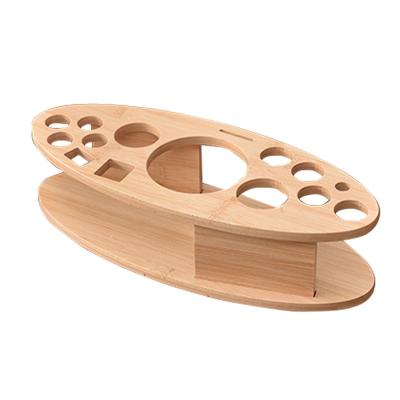 China Fashion bar accessories bar shaker base, rack holding tool storage bar, wooden cocktail shaker set rack for sale