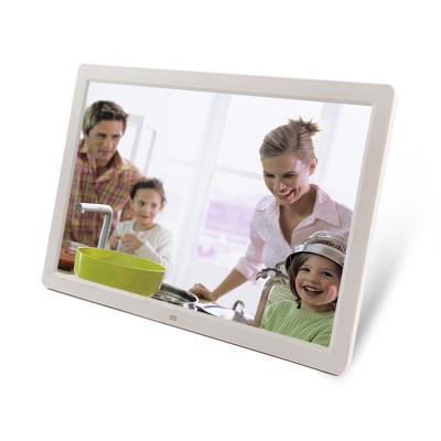 China Amazon Clock Selling 17 Inch Playback Mode Slide Music With Remote Control Mini Digital Photo Frame for sale