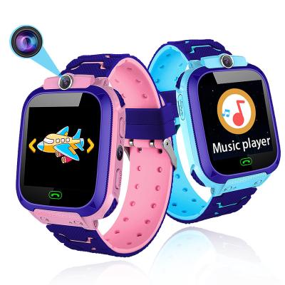 China New 2G SIM Music 8 Puzzle Electronic Games Children's Touch Screen Male Barrier And Security SOS Tracker Female Students Smart Watch for sale