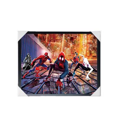 China Wholesale Anime 3D Poster Marvel 3D Lenticular Poster Wall Decor 3D Print Changing Picture Anime Poster for sale