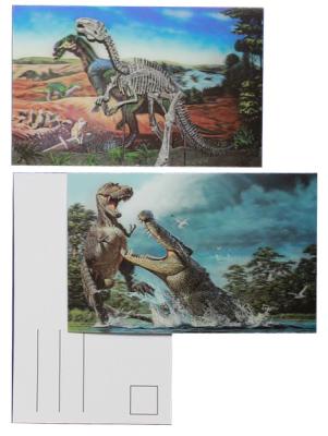 China Kids Gifts Dinosaur card 3d Animation Picture 3D Postcard Moving Cards for sale