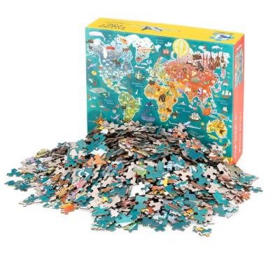 China Fabriek direct 3D Game Toy Kinderen 6 in 1 Dieren Transport Houten karakter Marine Life Puzzle Puzzle voor kinderen Te koop