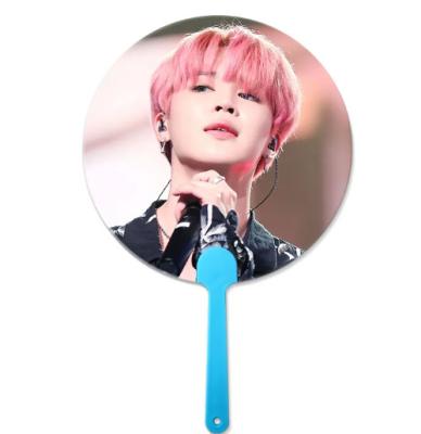 China 0.6mm PET Plastic Korea Celebrity 3d Handfan 3d Lenticular Handfan With Idol Picture for sale