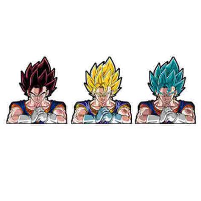 China Waterproof Cartoon Sticker DBZ Vegeta Changing Flips Stickers Anime Lenticular Anime Motion Car Sticker for sale