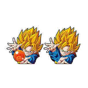 China Wholesale Dragon Ball Design Waterproof 3D Anime Stickers Changing Flips Decals Lenticular Car Stickers Anime for sale