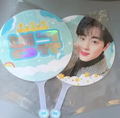 China Custom Lenticular One Side Kpop Picket Lenticular Picket Fan 3d Lenticular Hand Fan for sale