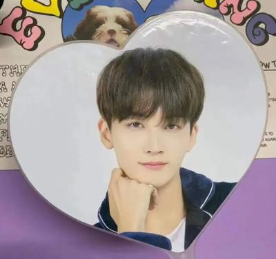 China Ventilador de evento KPop personalizado para presente Ventilador de plástico PET transparente 3D personalizado à venda