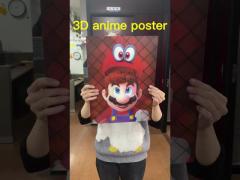 Hot Sale 3d Flip Lenticular Effect Anime Poster 3D Decorative Painting Art for Home Decoration