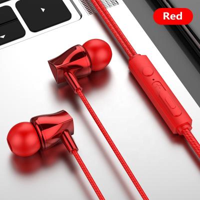 China In-Ear Bass Headphone In-Ear Headphones Metal Colorful Stereo 3.5MM Wired Earphone For More Phones for sale